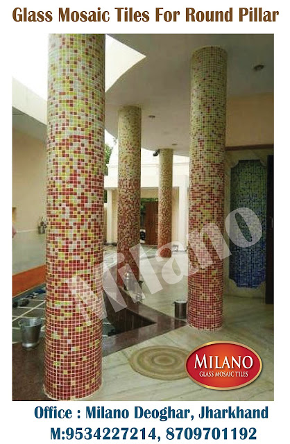 Glass mosaic tiles, glass tiles,round pillar tiles,square pillar designs kerela,square pillar design,square pillar designs,swimmimg pool blue tiles