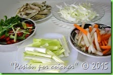 SALTEADO DE PAVO CON VERDURAS