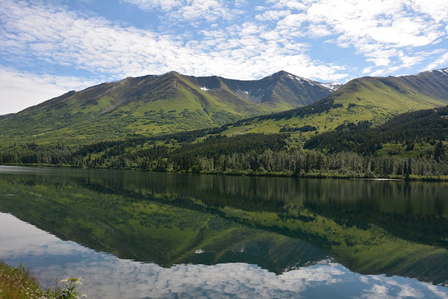 Lake Sterling Highway Alaska reflection