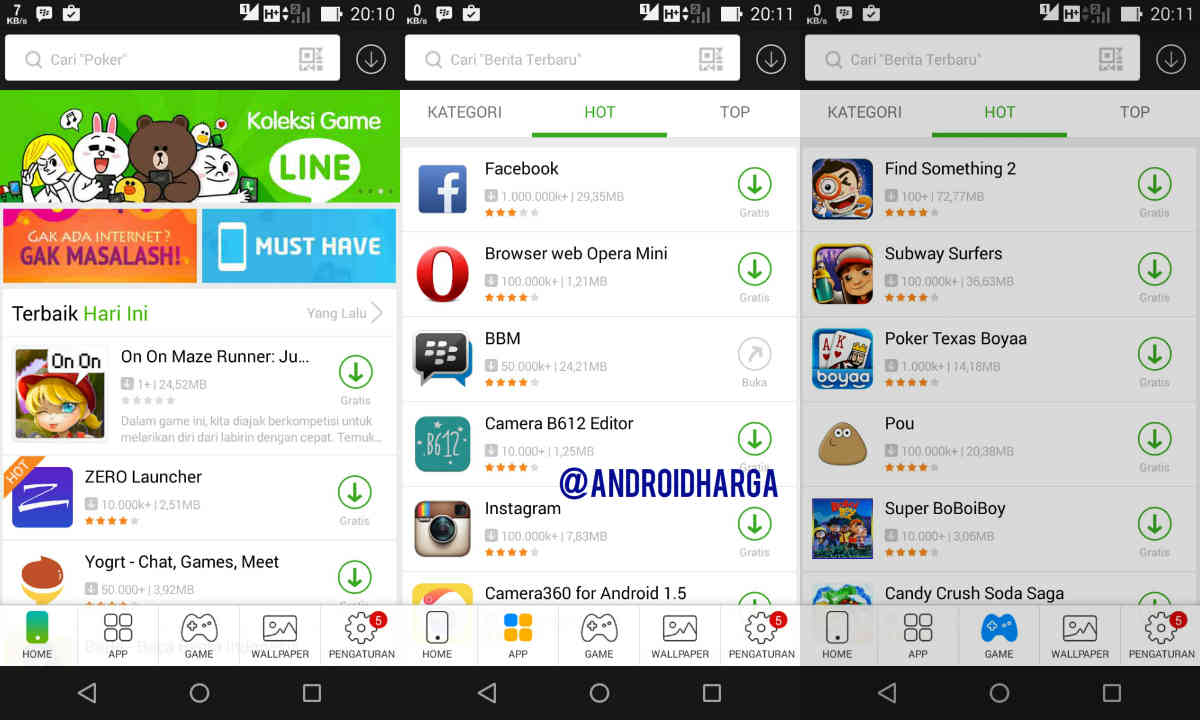 Toko Aplikasi Android Gratis Alternatif Google Play Store