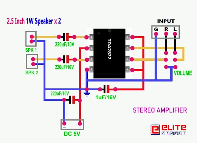 Tda 2822 Amplifier Circuit Diagram