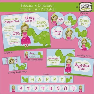 Princess dinosaur printable