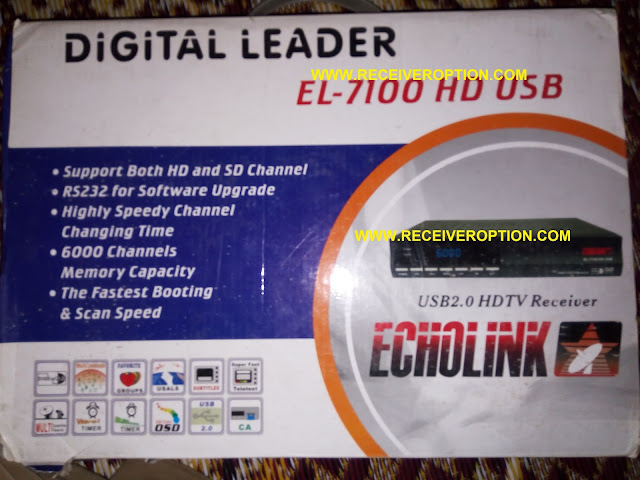 ECHOLINK EL-7100 HD USB RECEIVER BISS KEY OPTION