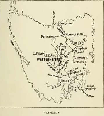 Map of Tasmania - c1820