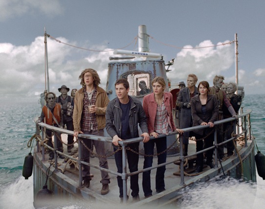 douglas smith, logan lerman, alexandra daddario, leven rambin