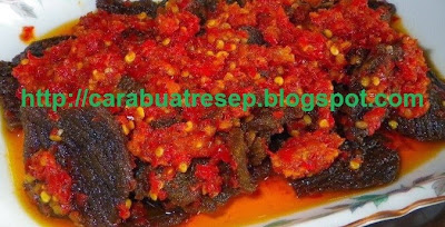 CARA MEMBUAT DENDENG BALADO KERING PADANG  Resep Masakan 