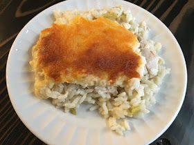 Featured Recipe // Cheesy Green Chile Chicken and Rice Casserole from Well Dined