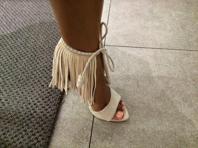 Shoegasm: Zara Fringed High Heel Sandal