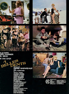 À BELLES DENTS. Francia. Guía de prensa, contraportada. À belles dents. 1966. Francia, Alemania. Dirección: Pierre Gaspard-Huit. Reparto: Mireille Darc, Jacques Charrier, Daniel Gélin, Peter van Eyck, Paul Hubschmid, Thilda Tamar, Maurice Garrel, Robert Le Beal.