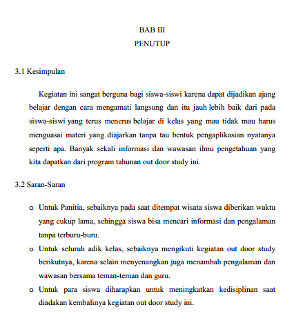 Contoh Halaman Pengesahan Karya Wisata - Simak Gambar Berikut