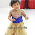 Baby in Net Weave Heavy Lehenga