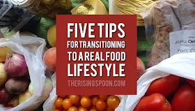 Thinking about switching to a real food lifestyle, but feeling overwhelmed? You're not alone! I'm sharing five simple tips that will help you make the transition to eating and shopping for real foods (plus cooking recipes at home) with less stress.