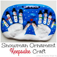 Salt Dough Snowman Craft