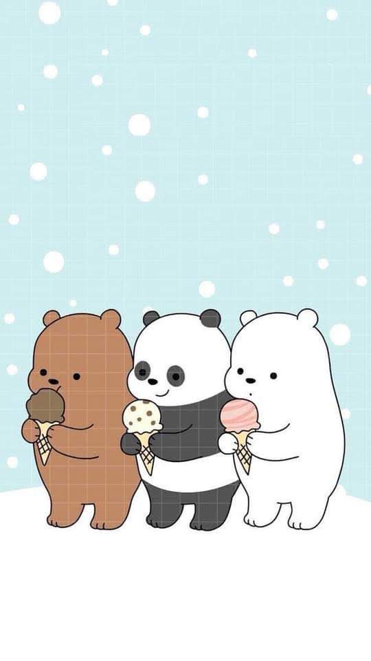 Sharing Together 20 Cute  We Bare  Bears  Wallpapers  For 
