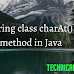 Java String charAt() method explained | technical-arbaab