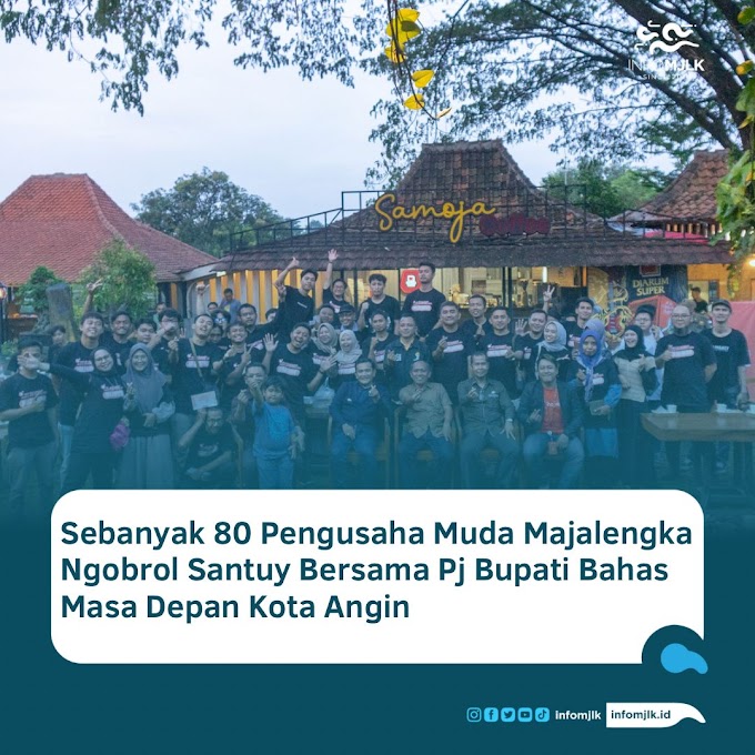 Sebanyak 80 Pengusaha Muda Majalengka Ngobrol Santuy Bersama Pj Bupati Bahas Masa Depan Kota Angin