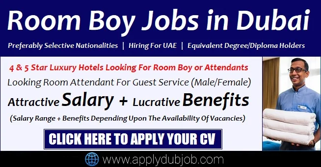Room Attendant Jobs in Dubai For 4 to 5 Star Hotels