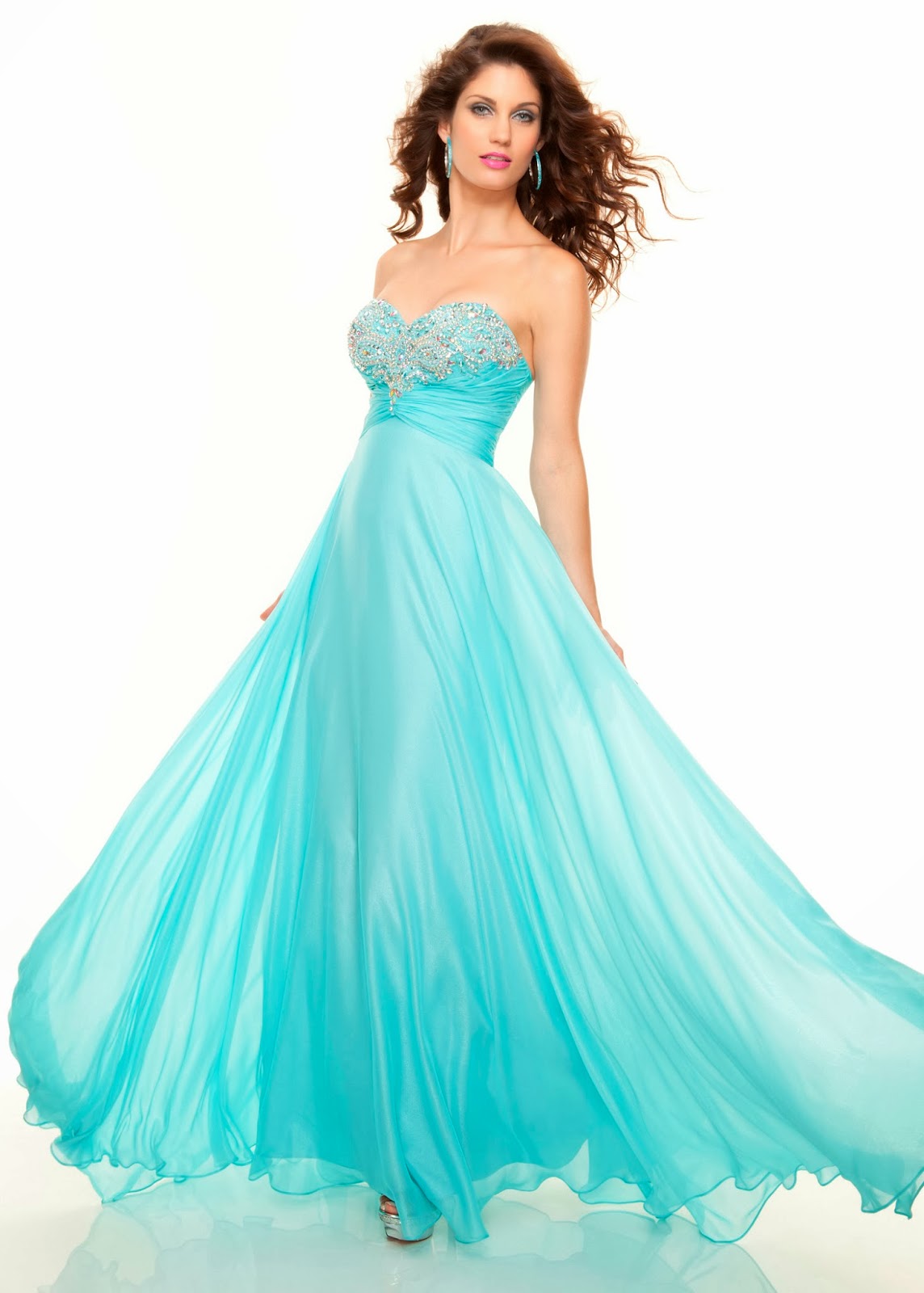 DressyBridal 2014 Prom  Color Trend Stunning Aqua Blue 