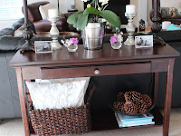 Living Room Console Table Decor