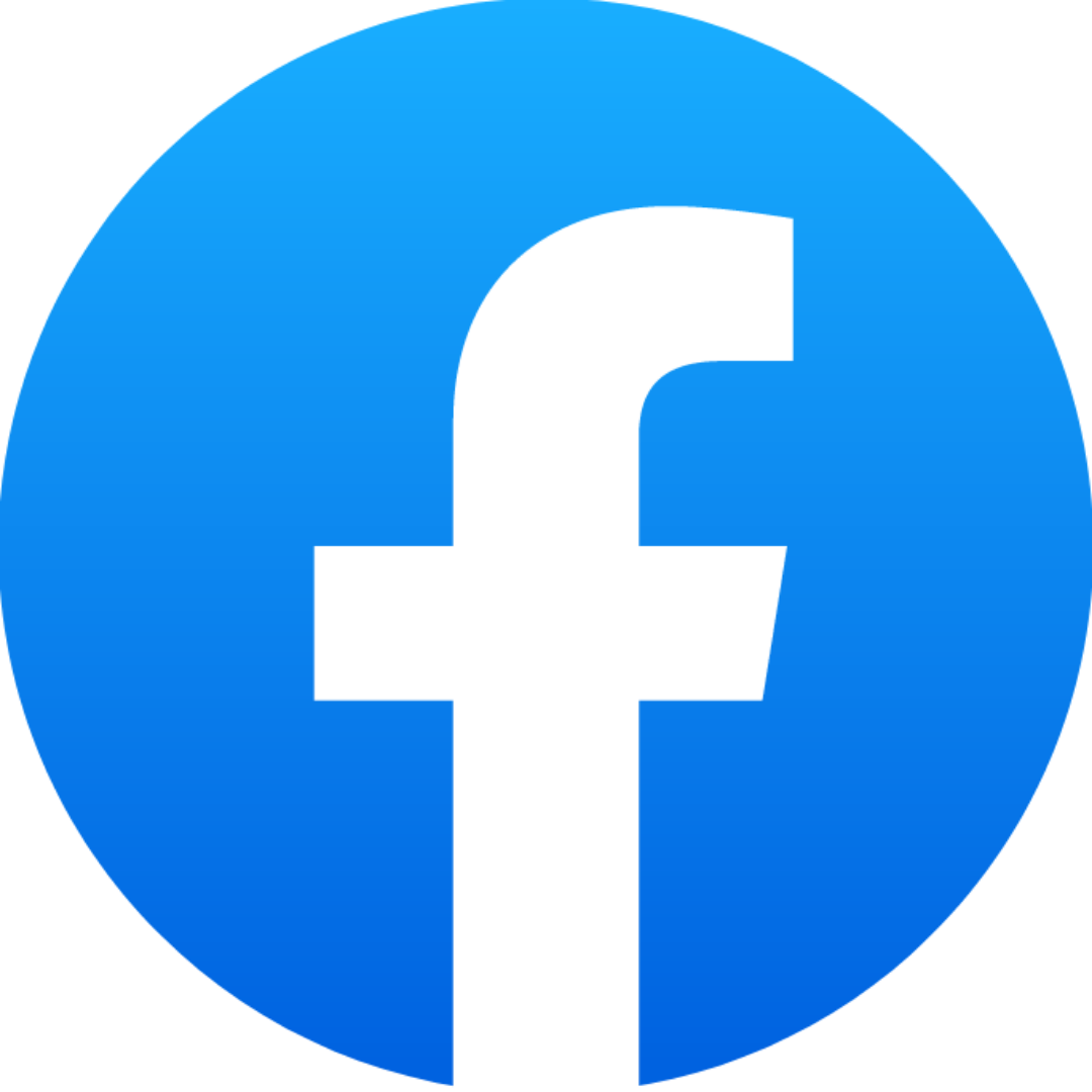 Facebook circle logos and vector image