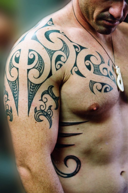 Mens chest tattoo designs