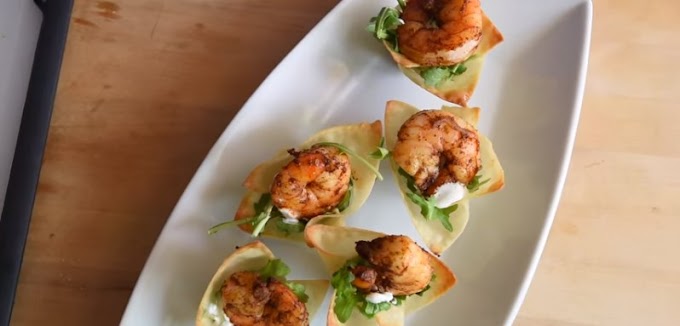 Chili Lime Baked Shrimp Cups #easy #appetizers