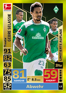 Match Attax Bundesliga 2018-2019 SV Werder Bremen Set