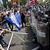   Repliegan con gas lacrimógeno marcha en Nicaragua.