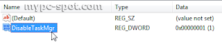 Value Disable Task Manager