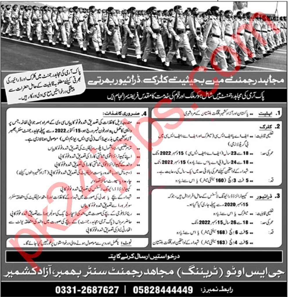 Pak Army Jobs 2022 – Pakistan Jobs 2022