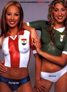 Worldcup Football Sports Dress Body Painting Pictures