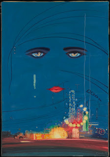Cugat's illustration for the dust jacket of The Great Gatsby (1925)