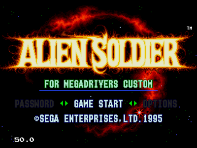【MD】異型風暴(Alien.Soldier)原版+Hack不死版，戰斧科幻未來版！