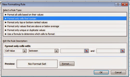 Penggunaan Conditional Formatting di Excel 2007