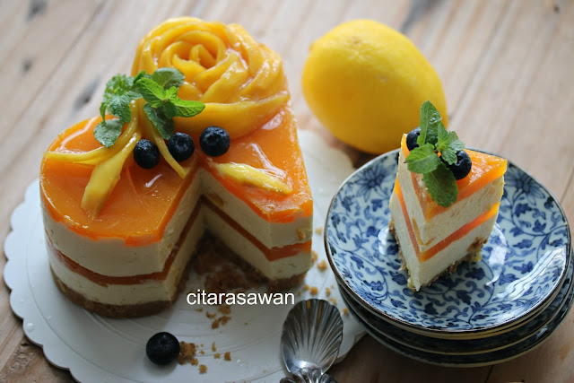 Mango Jelly Cheesecake ~ Resepi Terbaik