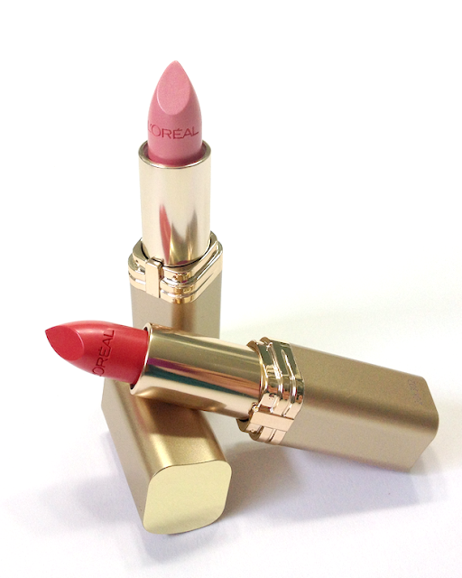 L'Oréal "Les Pinks Collection" New Colour Riche Lipsticks - #135 Ballerina Shoes and #254 Everbloom