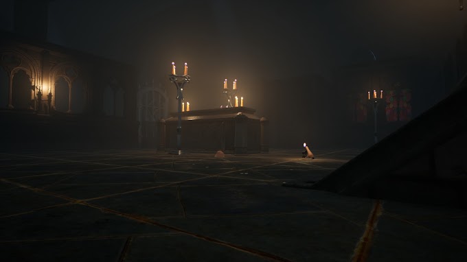 Un joc horror atmosferic gratuit pe Steam în care joci ca o lumânare bântuită într-o catedrală înfricoșătoare