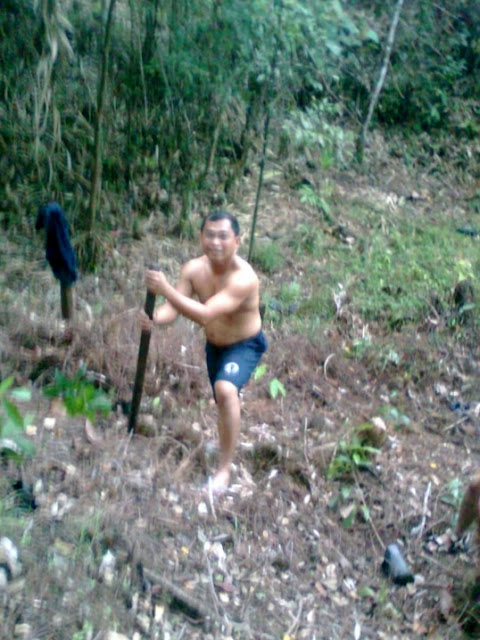 tree planting in the mountain of Real, Quezon Province