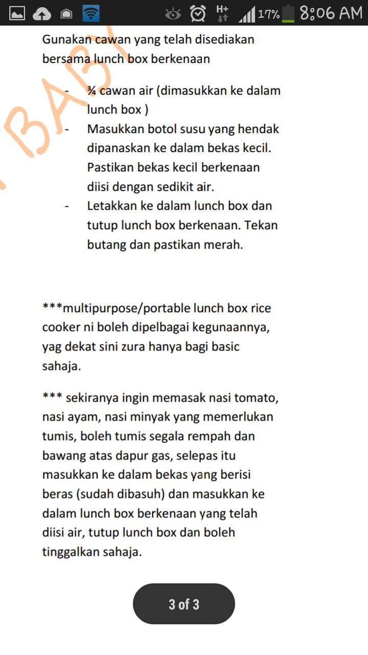 Resepimakananbaby: cara-cara penggunaan multipurpose 