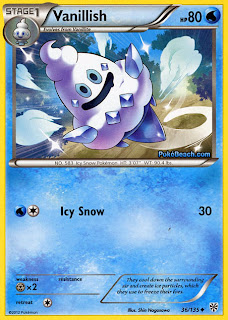 Vanillish Plasma Storm Pokemon Card