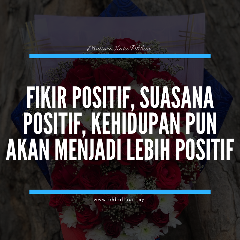 Hebatnya bila berfikiran positif.