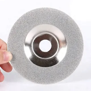 A practical use for this diamond coated grinding disc as a process to abrasive or polishing non-metallic hard materials.