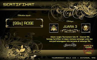 JUARA 3 TOURNAMENT INTERNAL III CLAN [99s] = ROSE