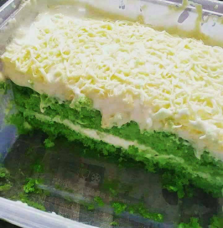 Resepi Kek Pandan Kukus Cheese leleh Sukatan Cawan - Blog 