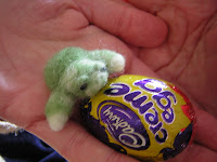 turtle and cadbury egg for easter