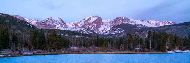 Sunrise at Sprague Lake, Rocky Mountain National Park