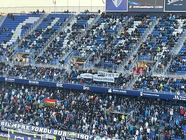 El Málaga pide disculpas por lo sucedido con las pancartas