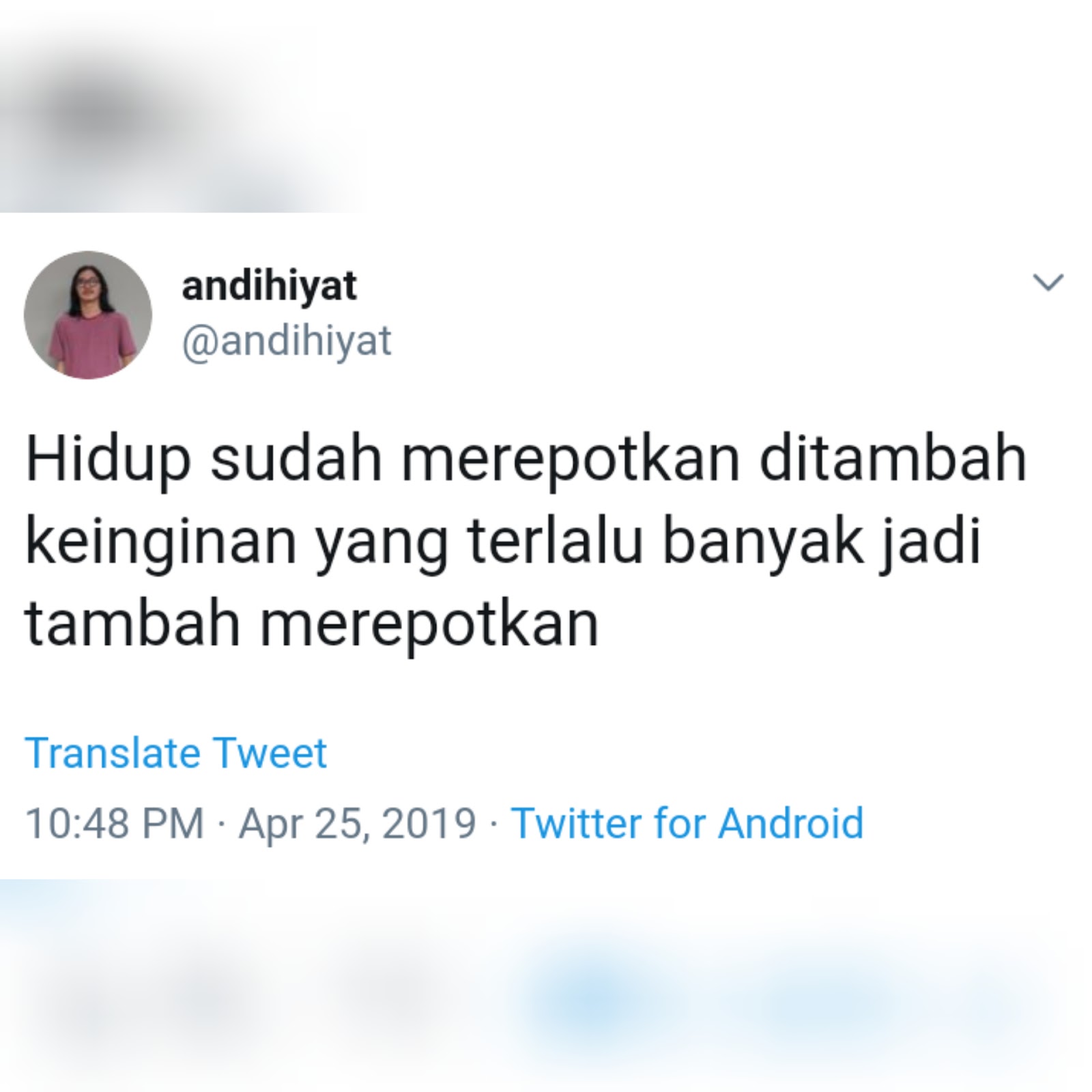 20 Tweet Andi Hiyat Yang Kocak Dan Bikin Ngakak Mogimogy