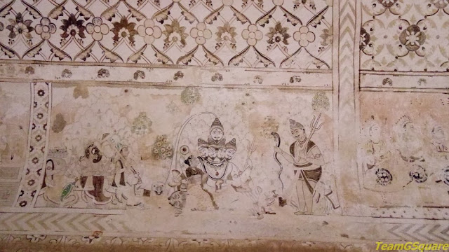 Paintings of Lakshmi Temple, Orchha