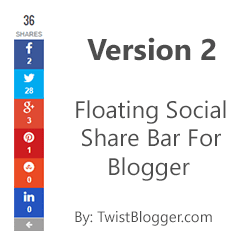 Add Floating Social Share Buttons to Blogger